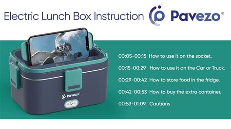 Pavezo Electric Lunch Box Instruction (Manual Version)